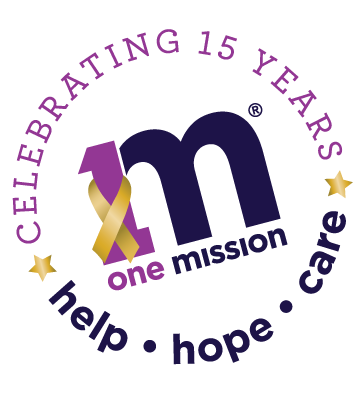 One Mission 15 Year Logo